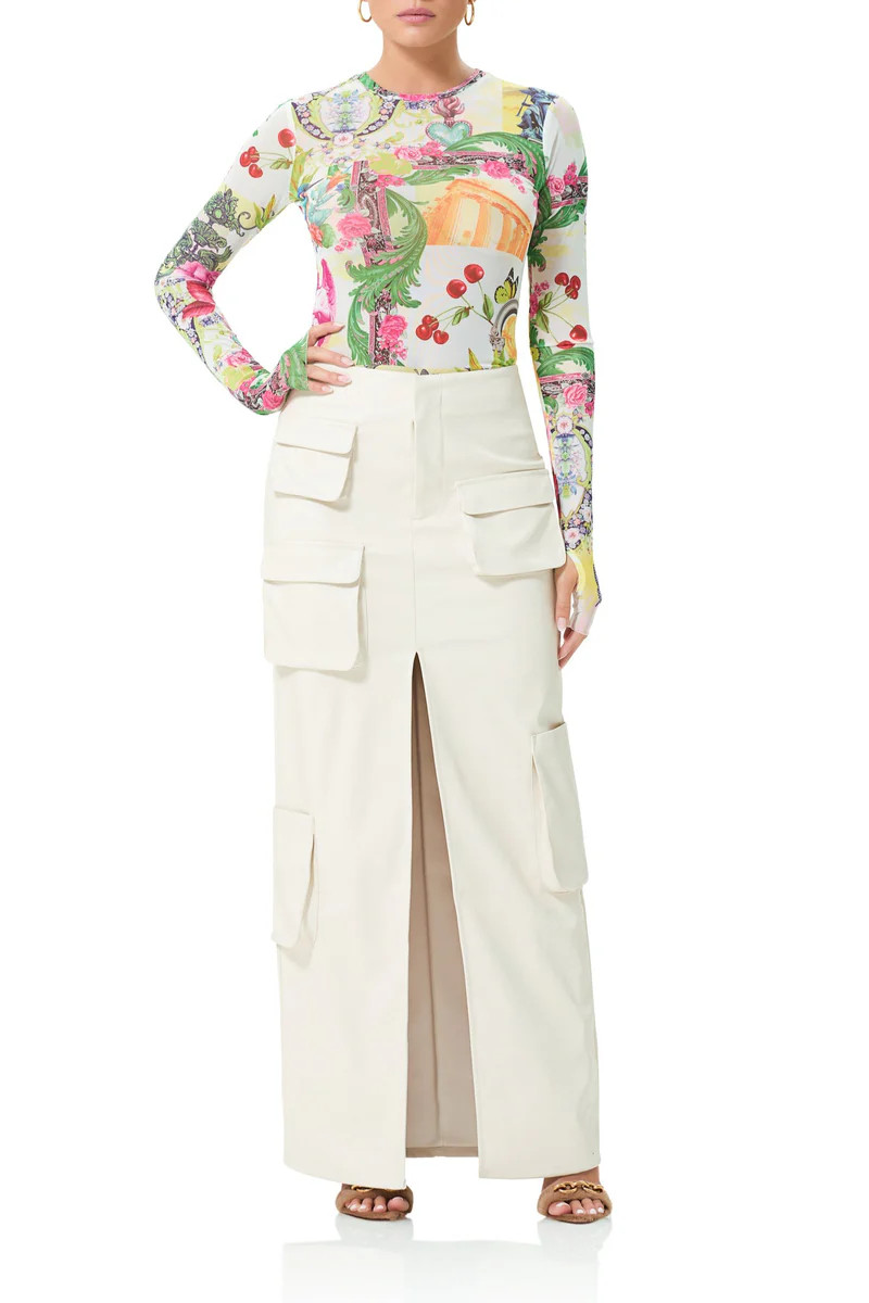 Nova Maxi Skirt - Ivory | ShopAFRM