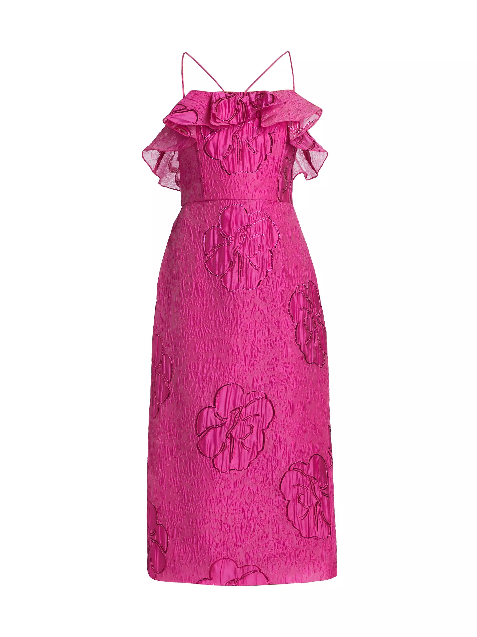 Cynthia Jacquard Midi-Dress | Saks Fifth Avenue