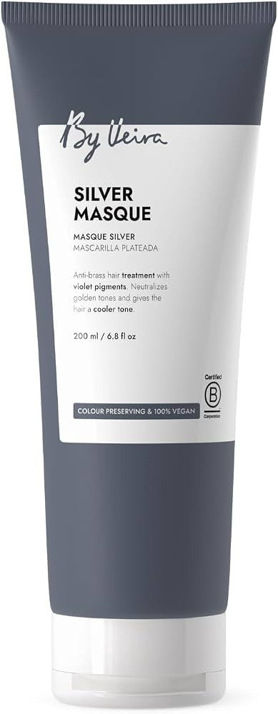 Silver Hair Mask 6.8 Fl Oz, Anti-brass, Violet pigments Neutralizes Golden Tones & Gives Cool Ton... | Amazon (US)