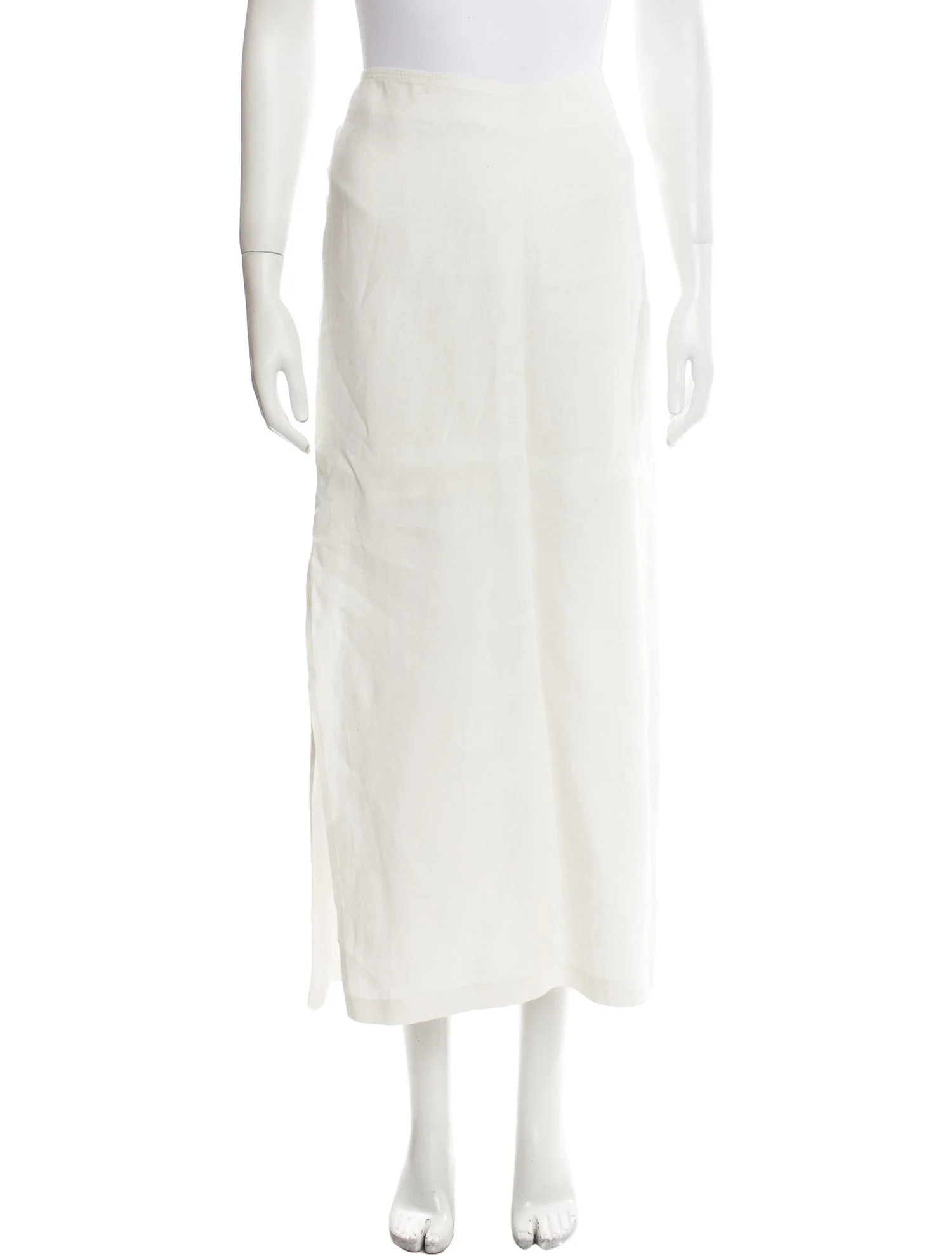 Linen Midi Length Skirt | The RealReal