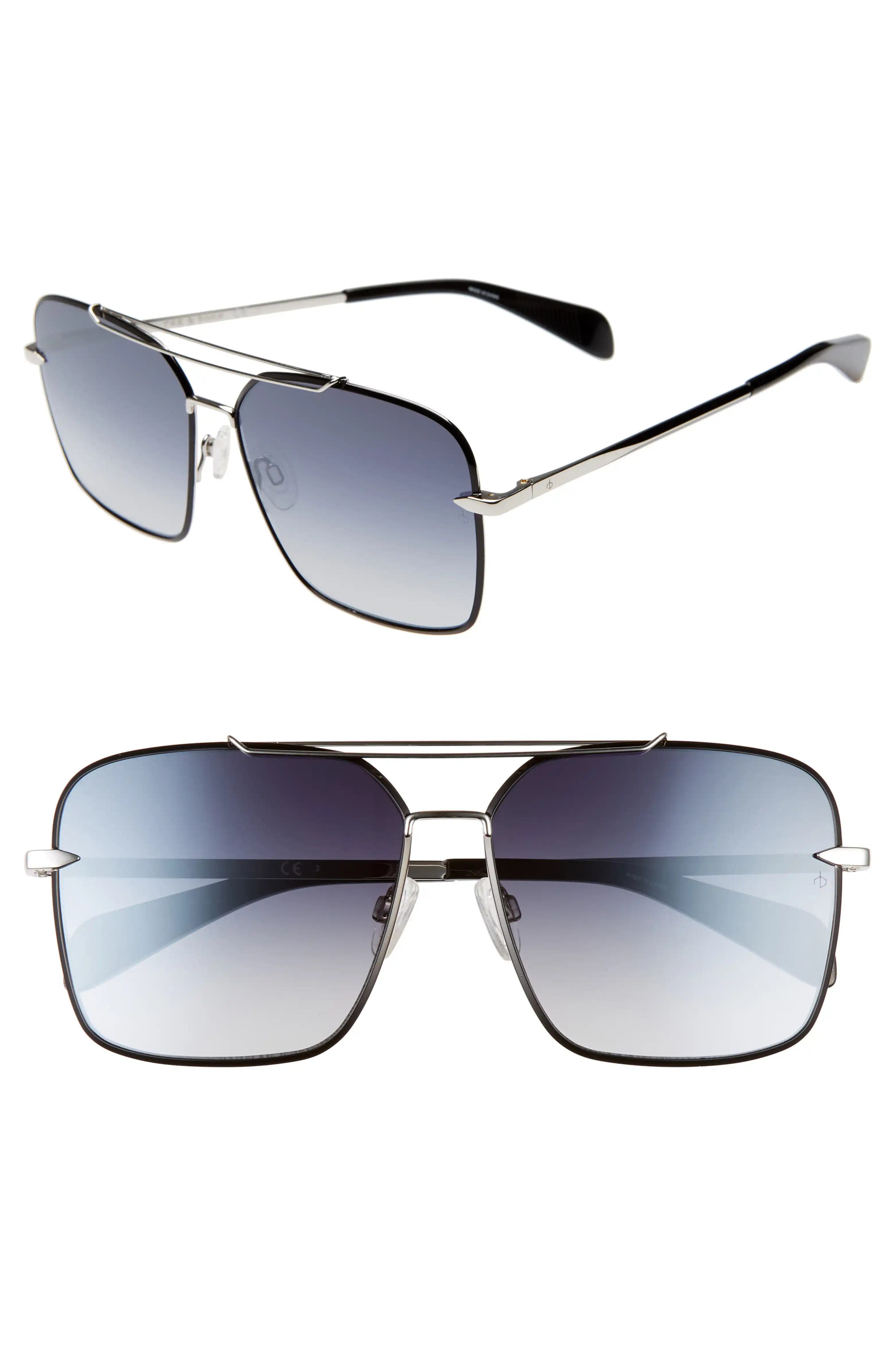 61mm Aviator SunglassesRAG & BONE | Nordstrom