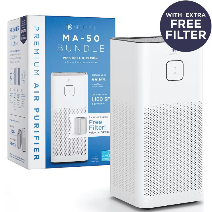 Medify Air MA-50 Value Pack White with 1 extra filter | Target