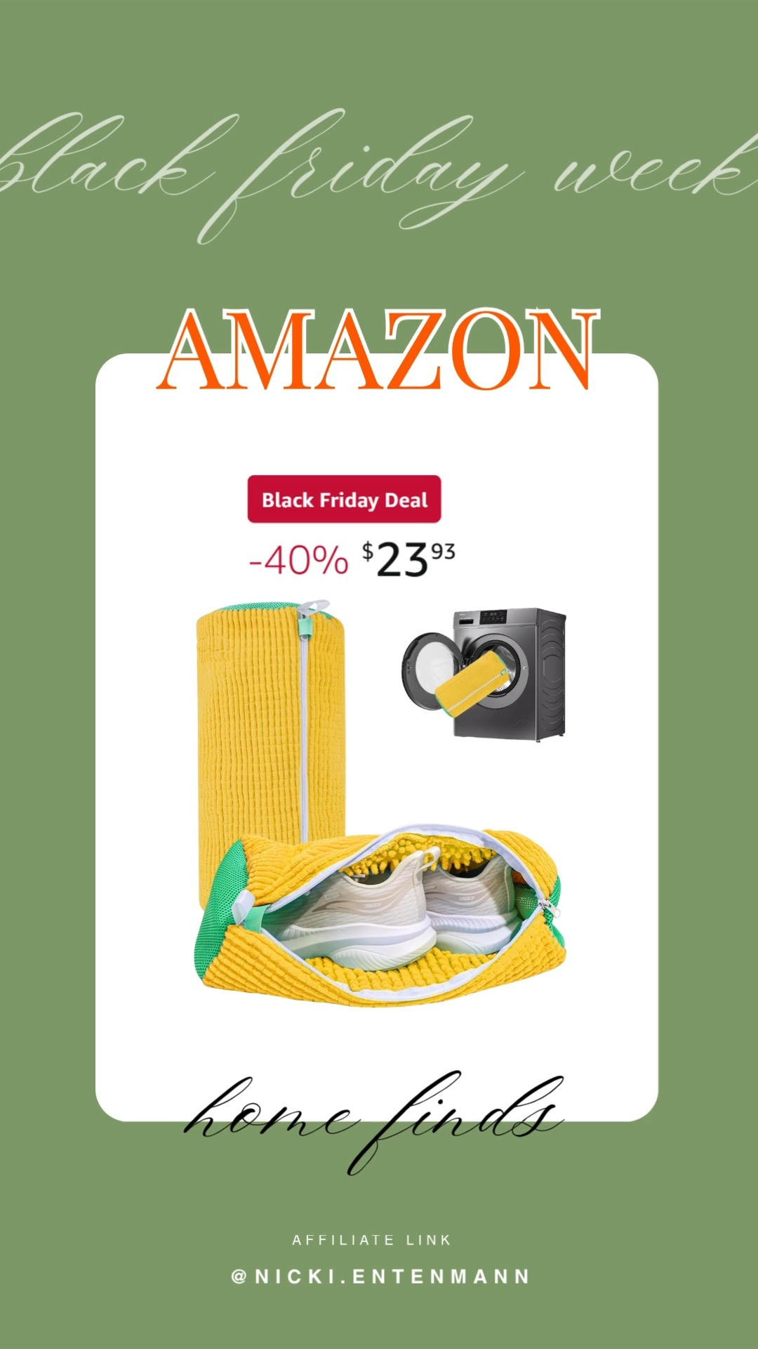 This shoe washing machine bag brings easy care and protective clean to every sneaker refresh. #ShoeWashingBag #LaundryEssentials #SneakerCare #MachineWashSafe #ProtectiveLaundry #FootwearCare #CleanShoesEasy #LaundryTools #HomeCleaningGear #FreshKicks 🧼👟✨
 

 #LTKmomlife #LTKHome #LTKSaleAlert