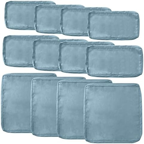 Incbruce 12 Piece Outdoor Patio Cushion Covers Replacement, Outdoor Cushion Slipcovers (4 Seat Cover | Amazon (US)