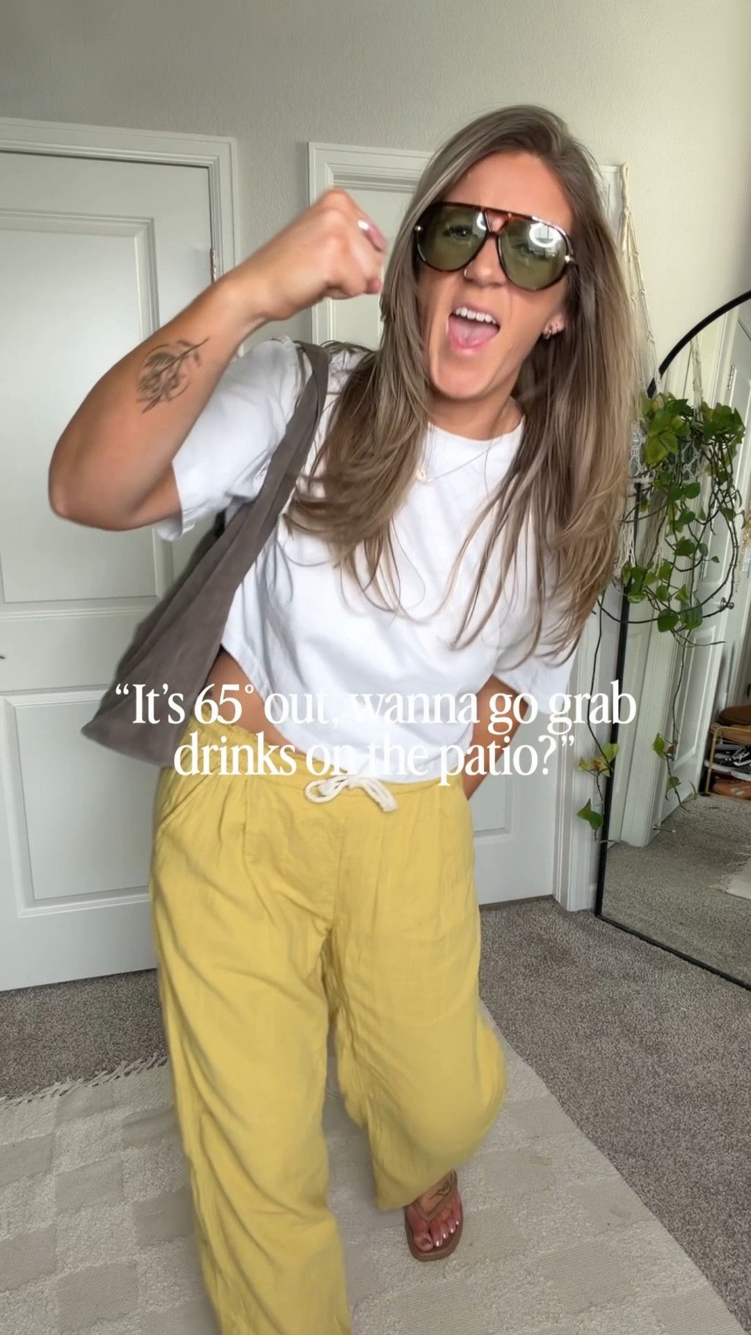 When Colorado gifts you nice weather, you enjoy it! 
✨large white tee, medium tall pants, 11 sandals, large jacket (t shirt and sweats aren’t available) 

#LTKOver40 #LTKTall