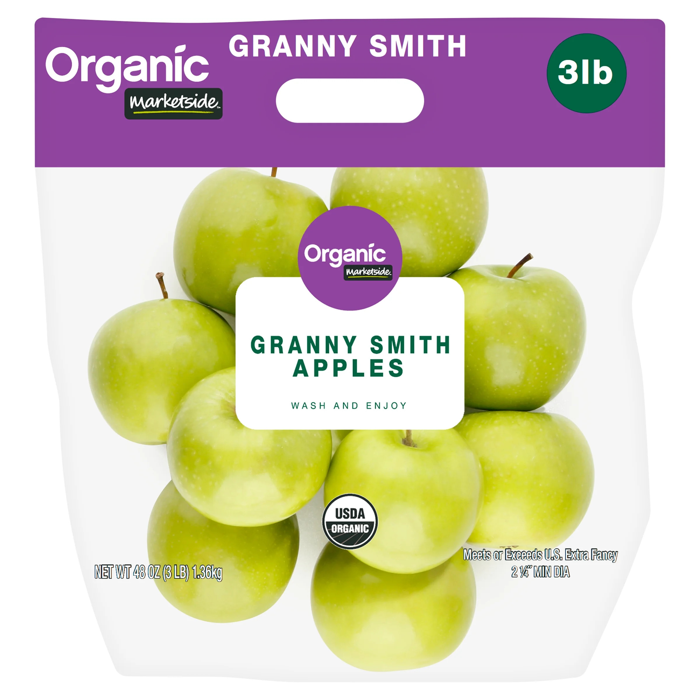Fresh Organic Granny Smith Apples, 3 lb Pouch | Walmart (US)