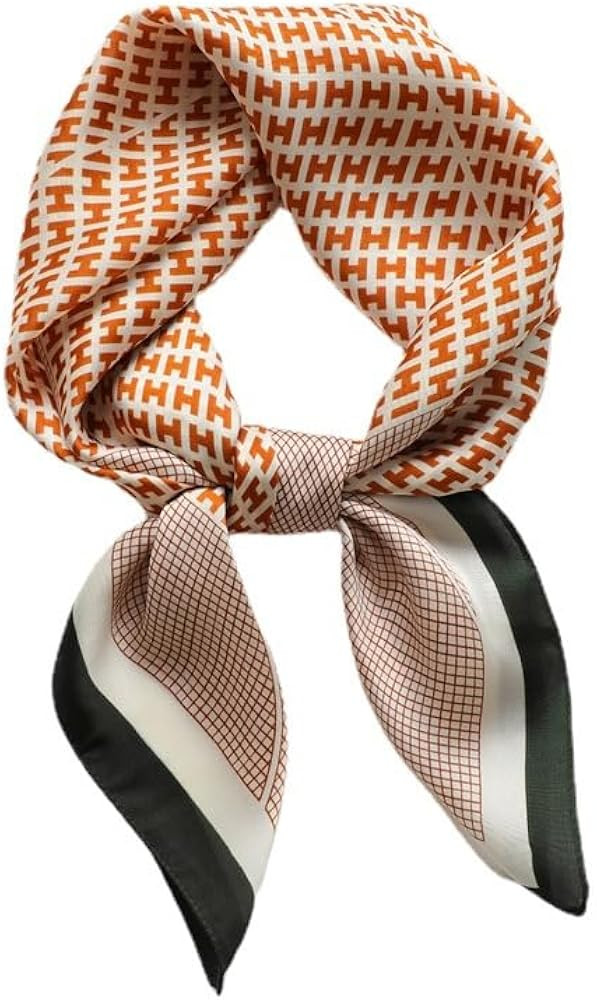 27.5 Inch Silk Feeling Scarf for Women Square Satin Head Scarf Hair Wrap Bandana | Amazon (US)