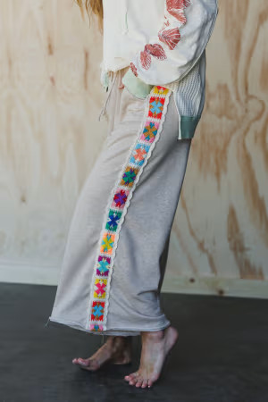 The Nest Love Seeker Crochet Panel Pants — Three Bird Nest | Three Bird Nest