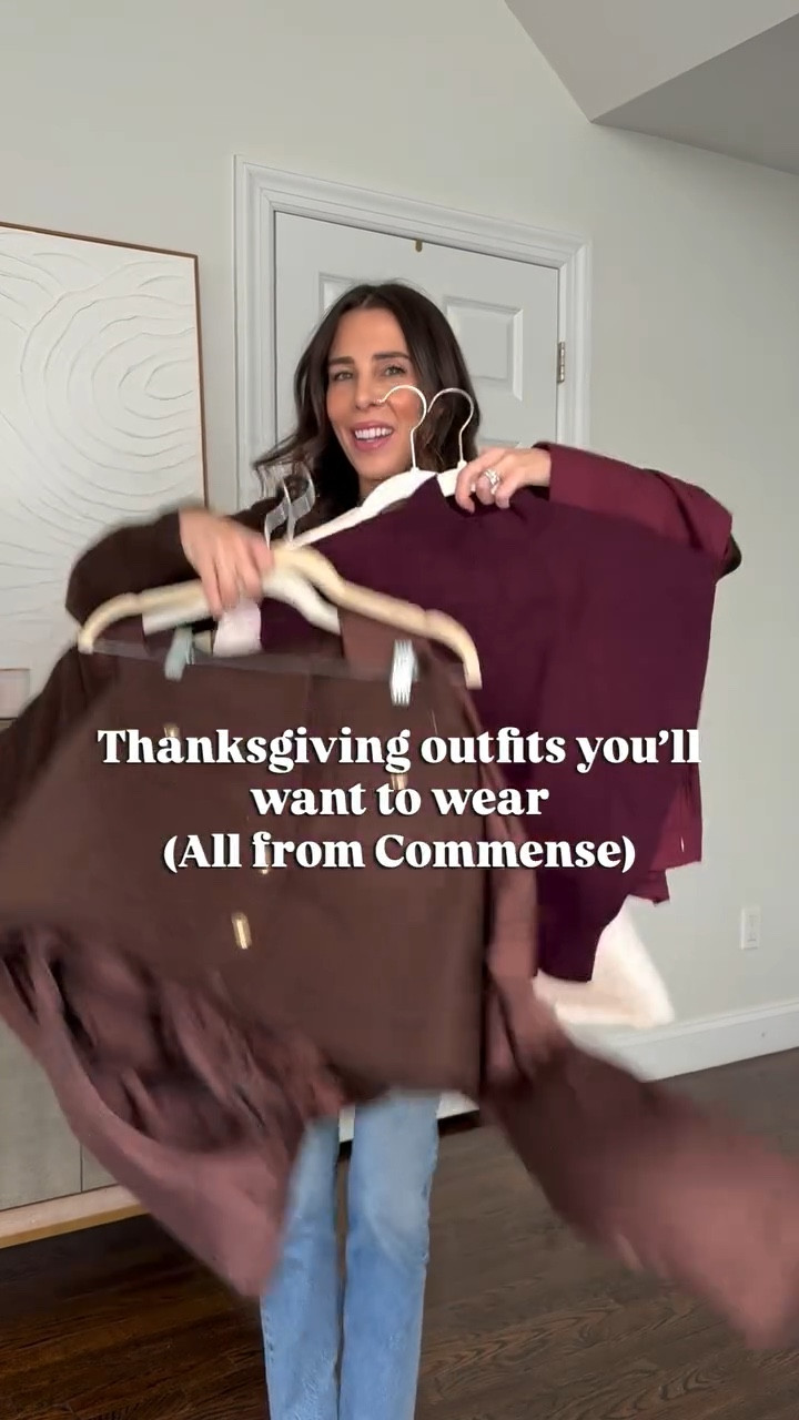 Whether you’re spending the day cooking, or just showing up, you want to look good. Sharing 3 outfits that are easy to put together, but look like you tried hard!

Comment THANKS for links to these looks!