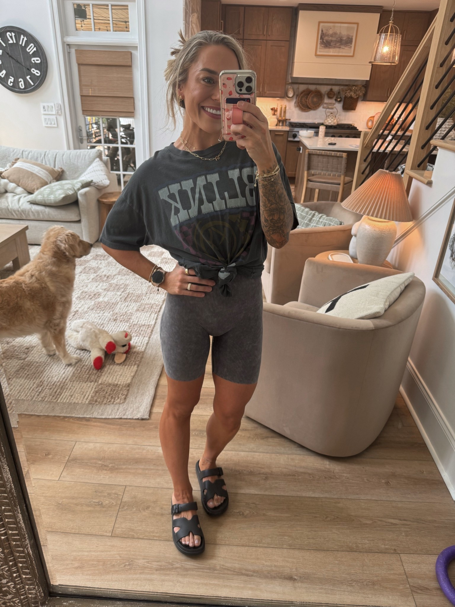Styling the new Desert Wash Vitality jumpsuit my fave way 🖤 I’m in the S, iron wash! So comfy! Tee is old from AE but I linked a similar one from Urban Outfitters I love & have! 

Code HOLLEY10 to save on Vitality! 🙌🏼

Athleisure / comfy / sprint fit / style inspo / cute / target sandals / Holley Gabrielle  

#LTKPetite #LTKActive #LTKStyleTip