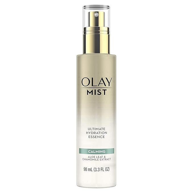 Olay Mist Ultimate Hydration Essence Calming With Aloe Leaf & Chamomile, 3.3 fl oz | Amazon (US)