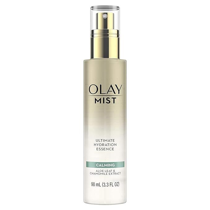 Olay Mist Ultimate Hydration Essence Calming With Aloe Leaf & Chamomile, 3.3 fl oz | Amazon (US)