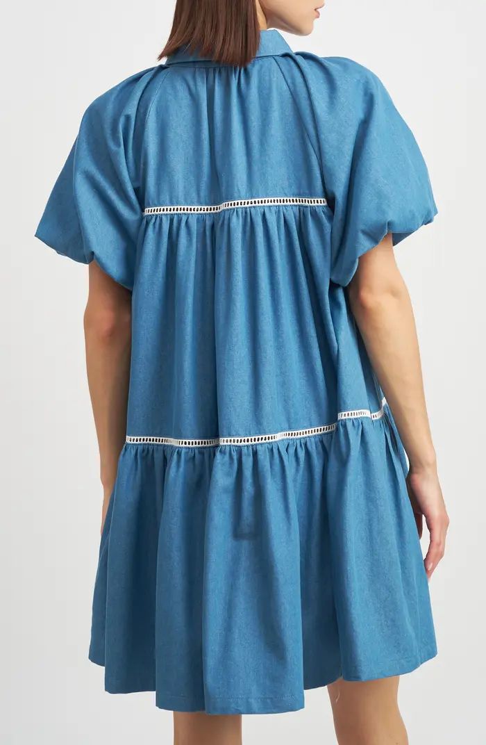 Tara Tiered Cotton Trapeez Shirtdress | Nordstrom