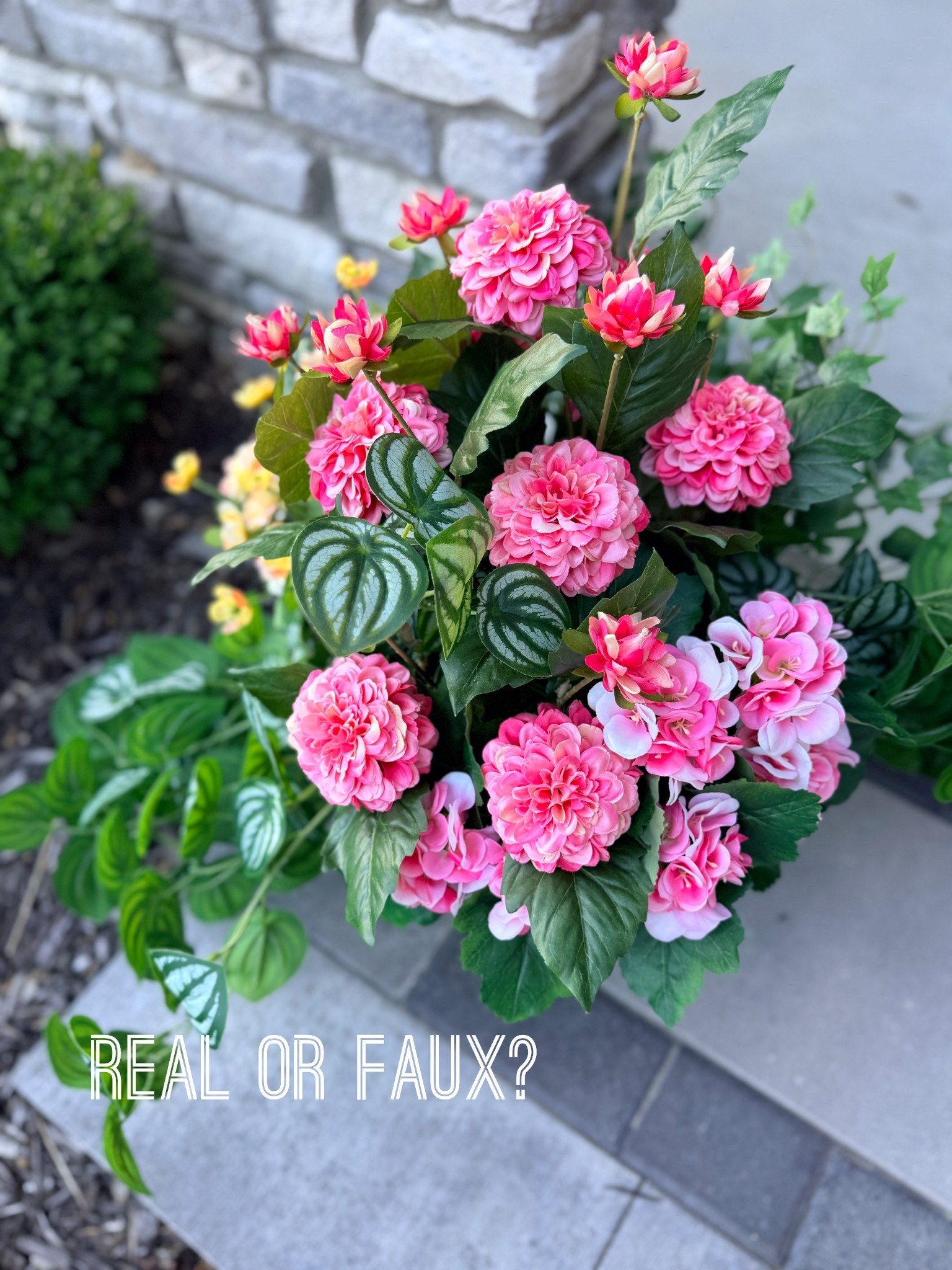 This faux flower arrangement and urn filler is by far the highest quality I’ve seen. Great option for continuous outdoor beauty all summer long. 

On sale and the perfect Mother’s Day gift for those you lack a green thumb! 

#LTKSaleAlert #LTKMothersDay #LTKHome