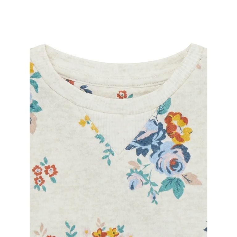 easy-peasy Baby Print French Terry Crew Sweatshirt, Sizes 0/3-24 Months | Walmart (US)