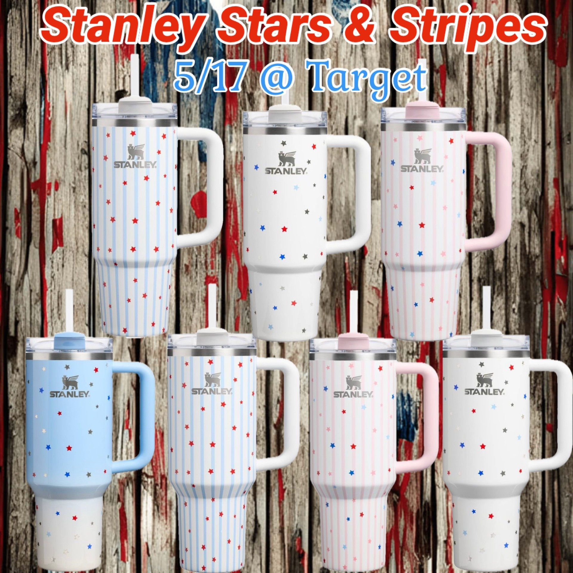 Stanley Stars & Stripes drops 5/17 at Target! Which is your fav? I love the blue ombre! #stanley

#LTKHome #LTKActive #LTKdayinmylife