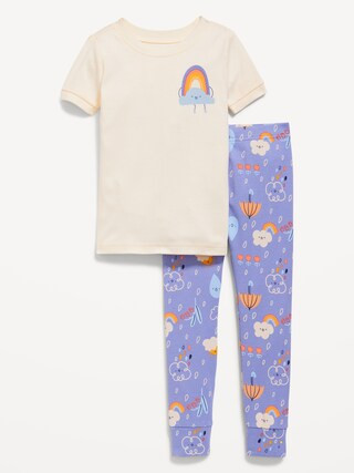 Unisex Snug-Fit Graphic Pajama Set for Toddler & Baby | Old Navy (US)