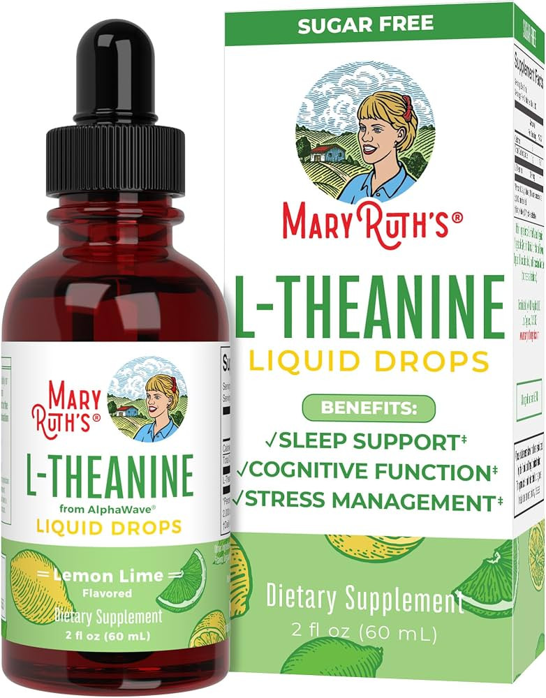 MaryRuth Organics L Theanine 200mg Liquid Drops | Mood Support for Adults & Kids | Focus Suppleme... | Amazon (US)