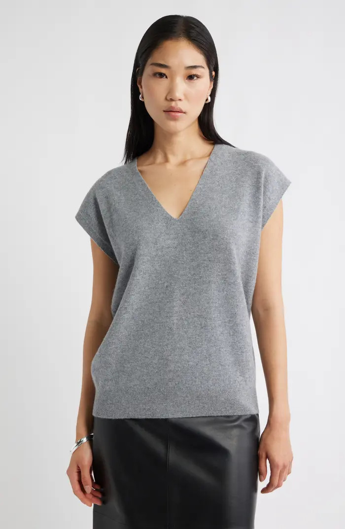 Nordstrom Cashmere V-Neck Sweater Vest | Nordstrom | Nordstrom