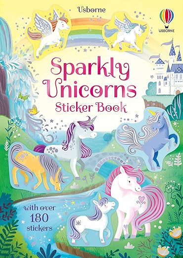 Sparkly Unicorns Sticker Book: Interactive Unicorn Activity With over 100 Stickers For Kids (Spar... | Amazon (US)