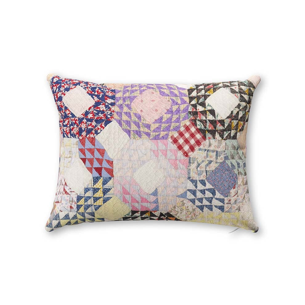 Shell Kaleidoscope Quilt Outdoor Pillow by St. Frank | 16" W x 12" H | Polyester - St. Frank | Ha... | Havenly