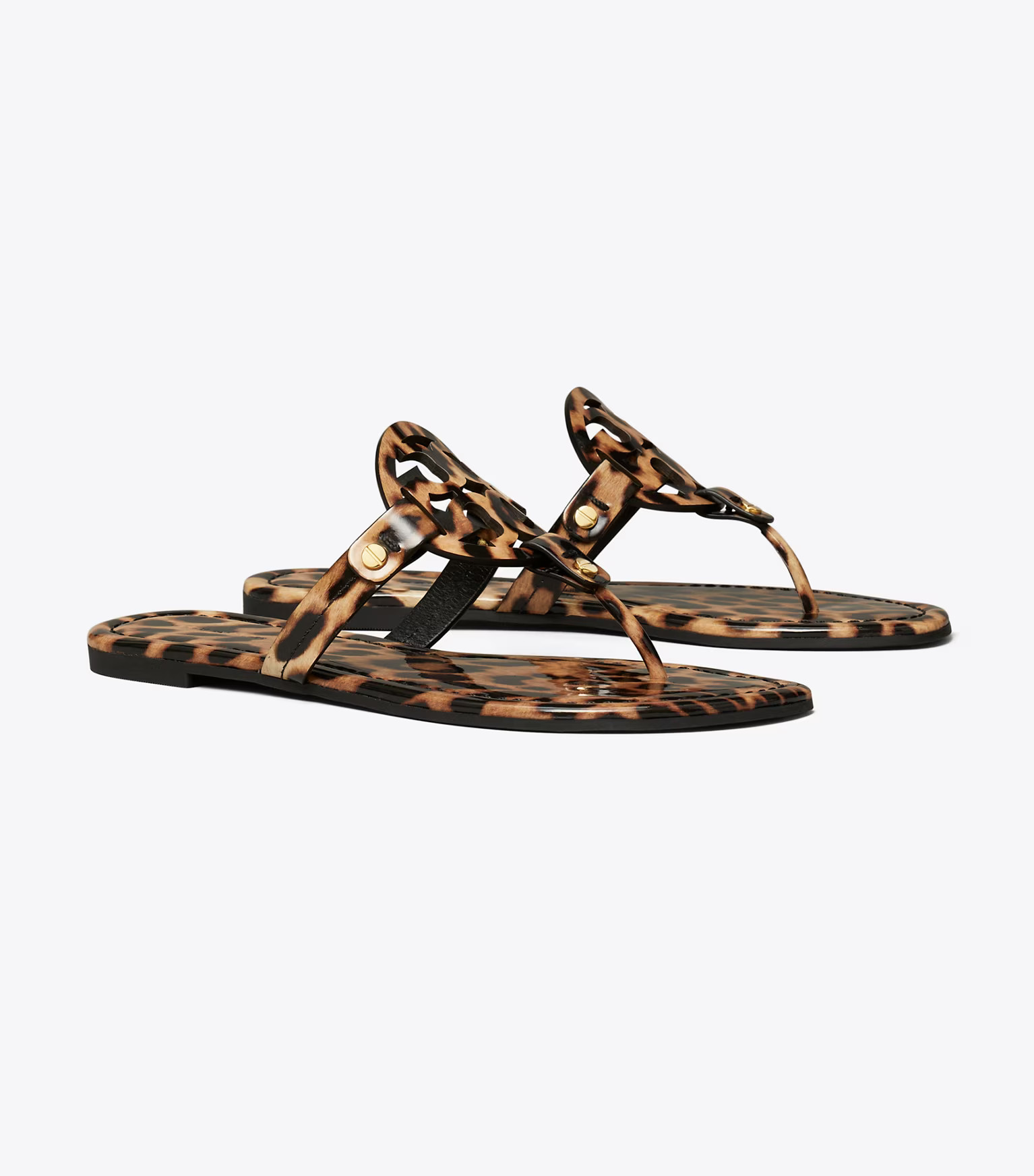 MILLER PRINTED PATENT SANDAL | Tory Burch (US)