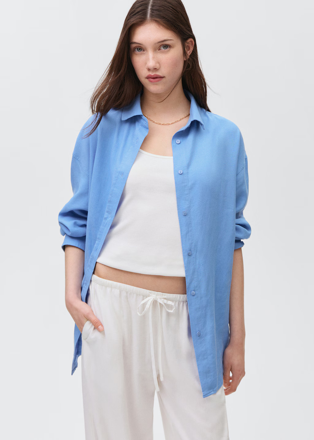Regular-fit linen shirt - Teen | MANGO Canada | Mango Canada