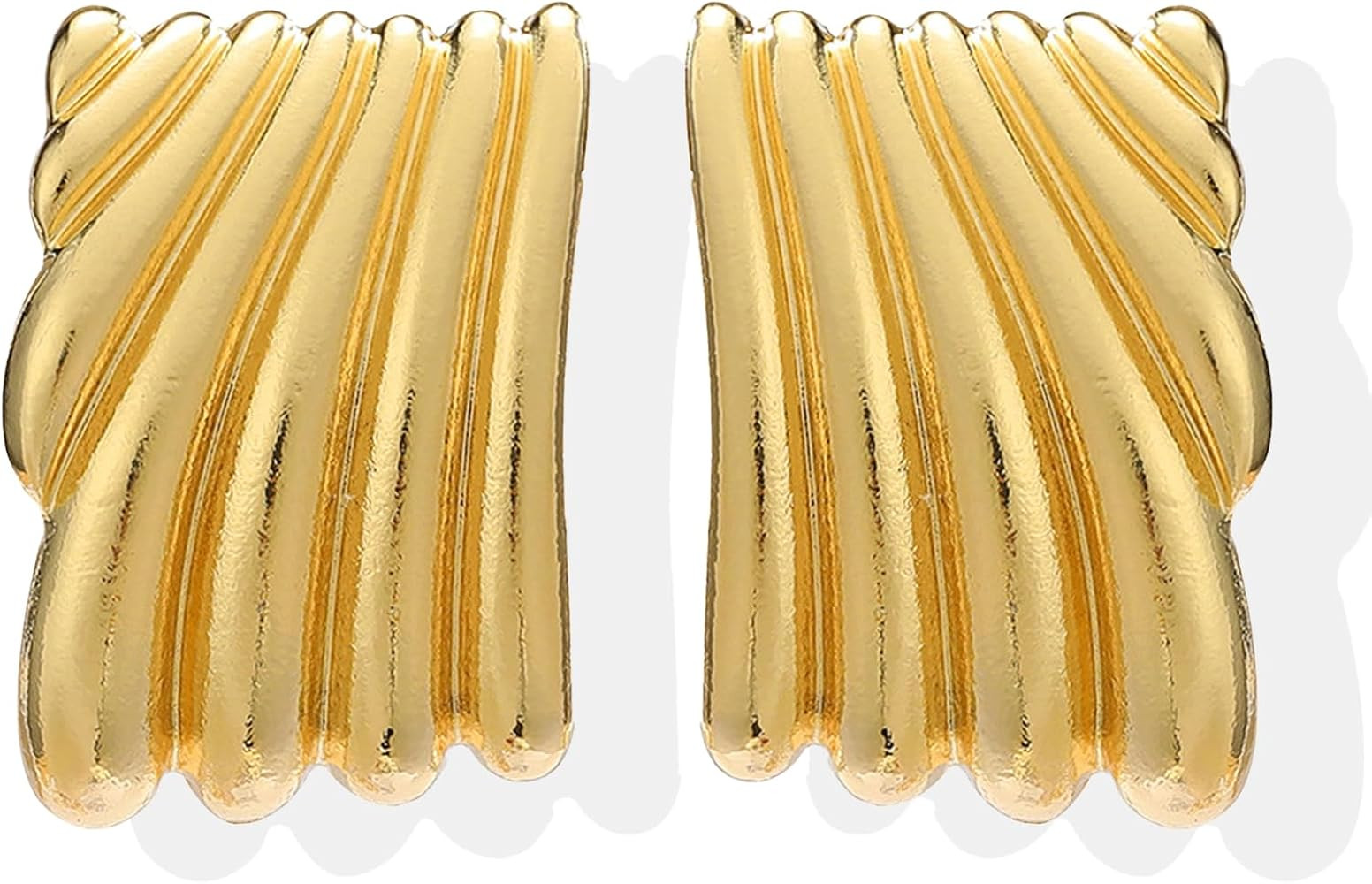 Chunky Gold Earrings Statement Earrings for Women Gold Seashell Starfish Earrings Ocean Summer Be... | Amazon (US)