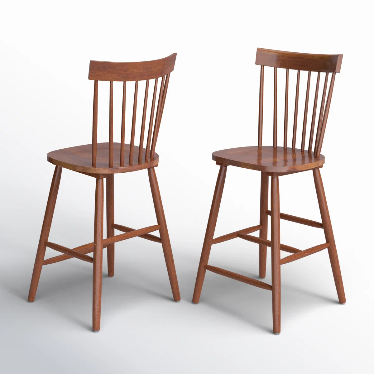 Stacee Solid Wood Bar & Counter Stool (Set of 2) | Wayfair North America