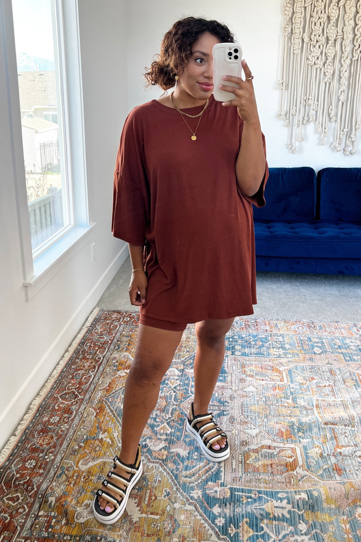 Sized up 1/2 in Nike sandals! This years color ways are sooo cute! Set is Dressed in Lala, but linking similar ones. 

#LTKshoecrush #LTKcurves #LTKSeasonal