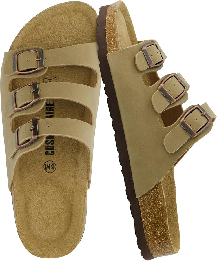 CUSHIONAIRE Women's Lela Cork footbed Sandal with +Comfort | Amazon (US)