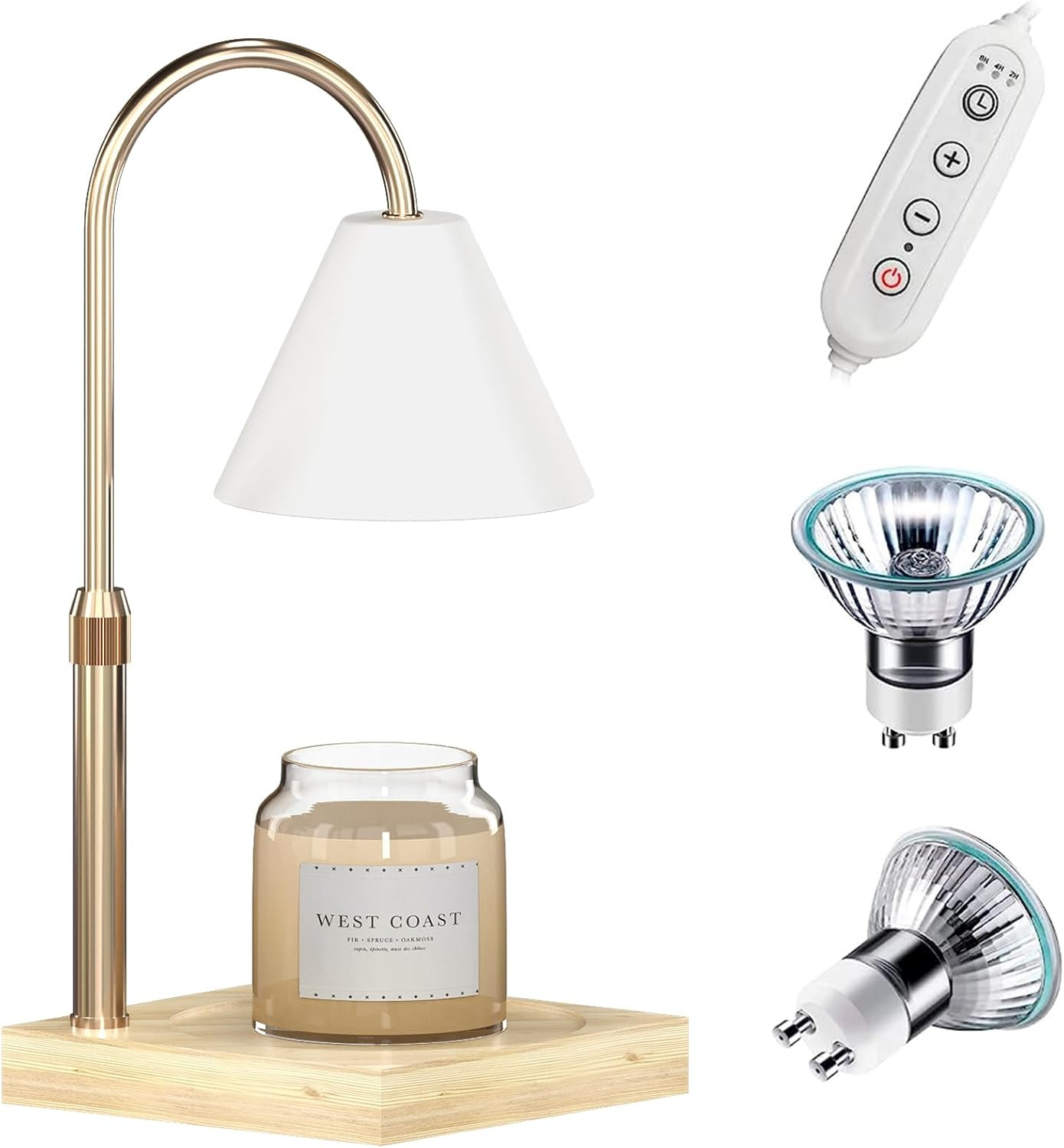 Candle Warmer Lamp, Electric Candle Lamp Warmer with Timer, Dimmable Wax Melt Warmer for Scented ... | Amazon (US)