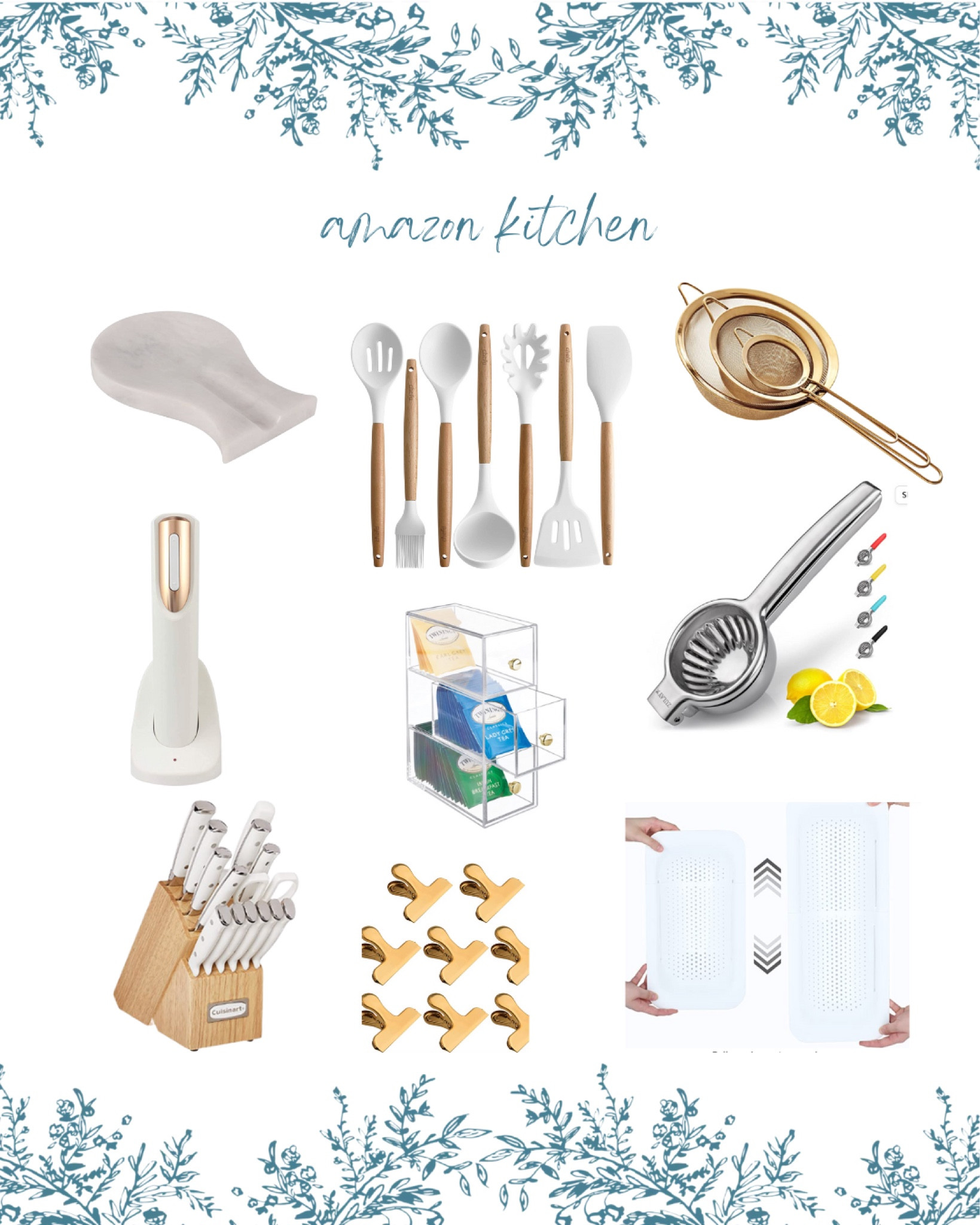 Amazon wedding registry items featuring kitchen items such as an electric wine opener, knife set, juicer & more! 

#LTKunder100 #LTKhome #LTKwedding