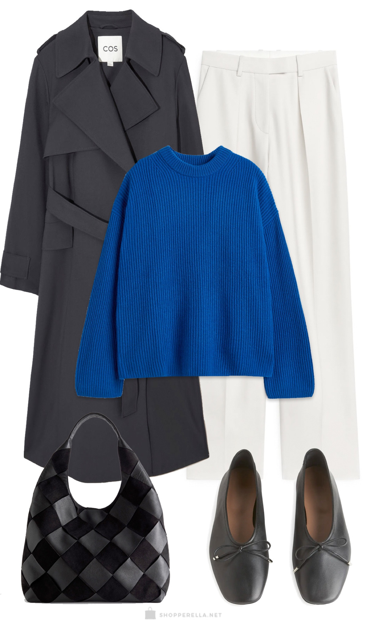 Black trench coat outfit 🖤✨ trench coat | outfit | sweater | how to wear | white trousers | black bag | flats | ballarina | shoes | ootd | inspo | black trenchcoat | blue sweater | casual outfit | fall outfit | winter outfit | ootd | outfit inspo | what to wear | ways to wear 

#LTKstyletip #LTKFind #LTKworkwear