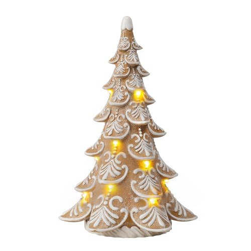 Cynkeyee Gingerbread Christmas Decorations Tree - Christmas Decoration Indoor with Lights Party Decorations Xmas Decor for Women Table Centerpiece 6.5x4.5x10 Inch | Amazon (US)