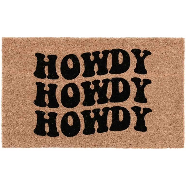 Home Decor Collection 18" x 30" Howdy Coir Outdoor Doormat - Walmart.com | Walmart (US)