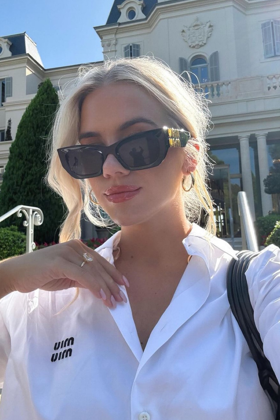 Black mui Mui sunglasses, white shirt, cropped shirt, capsule wardrobe 

#LTKstyletip #LTKeurope #LTKSeasonal