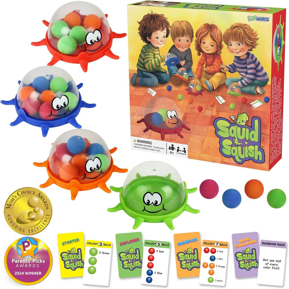 Funwares Colorful Squid Squish: Dynamic Floor Game for Kids, Boosts Kids' Learning and Coordinati... | Amazon (US)