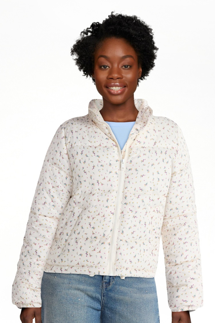 No Boundaries Puffer Jacket, Women's | Walmart (US)