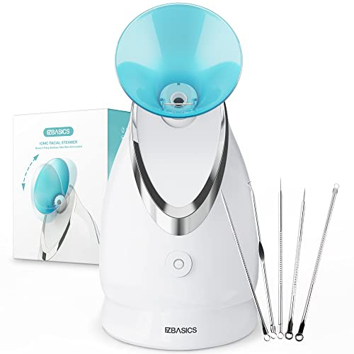 EZBASICS Facial Steamer Ionic Face Steamer for Home Facial, Warm Mist Humidifier Atomizer for Fac... | Amazon (US)