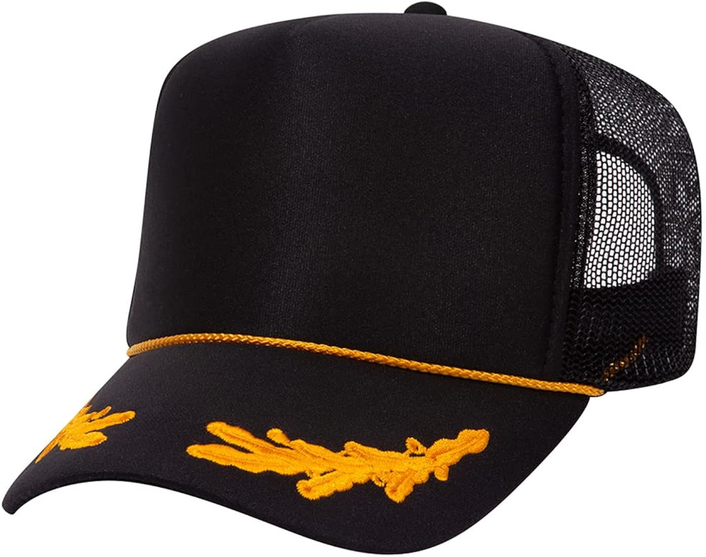The Hat Pros | 5 Panel High Crown Mesh Back Trucker Hat OSFM | Foam Front Trucker Cap w/Snap Clos... | Amazon (US)