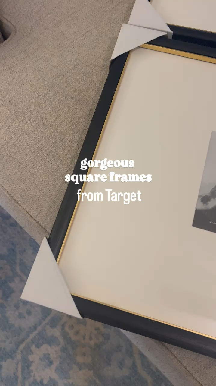 Target x Studio McGee nailed it with these beautiful black square gallery frames with gold detail. They fit a 4x6 photo. Hang them as a single, pair, trio or quad depending on the look you want! 

#LTKFindsUnder50 #LTKHome