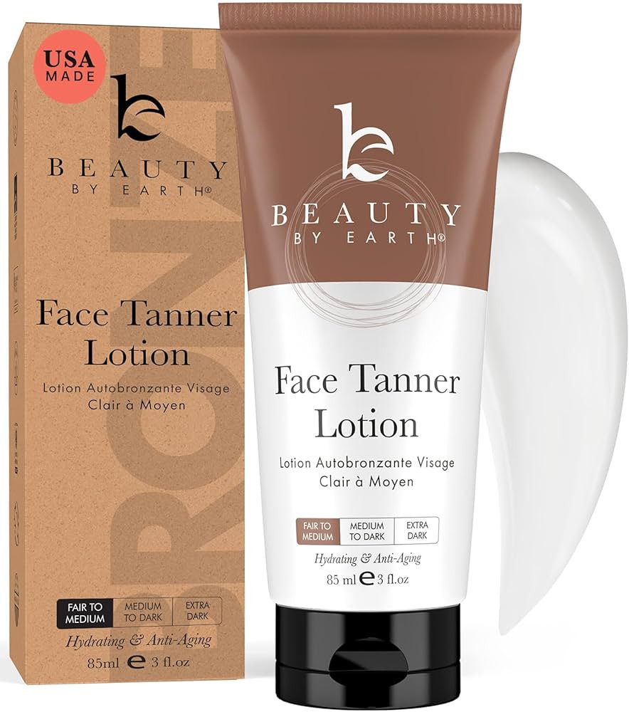 Face Tanner - USA Made with Natural & Organic Ingredients, Face Self Tanning Lotion, Non Toxic Se... | Amazon (US)