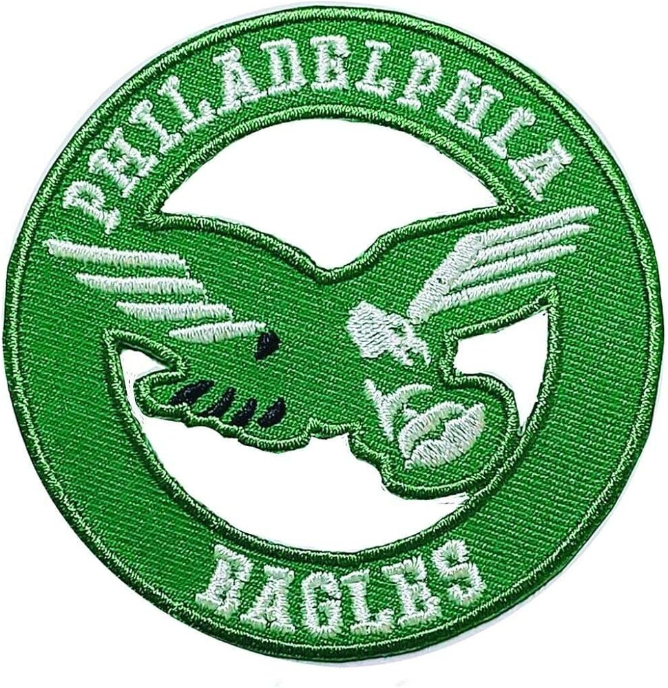 Mjshop29 Eagle Rugby Fans Philadelphia Circle Fly Eagles Logo Patch Embroidery (Green) American F... | Amazon (US)
