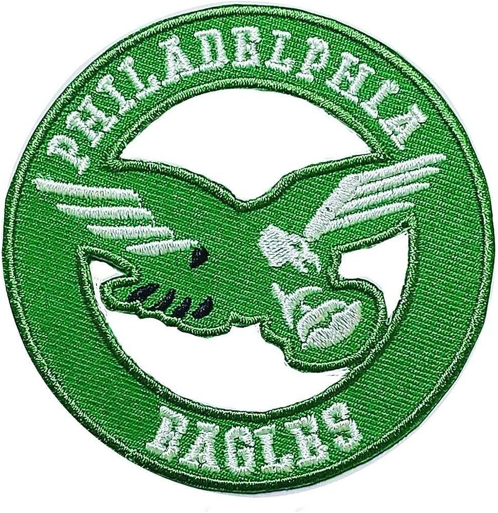 Mjshop29 Eagle Rugby Fans Philadelphia Circle Fly Eagles Logo Patch Embroidery (Green) American F... | Amazon (US)