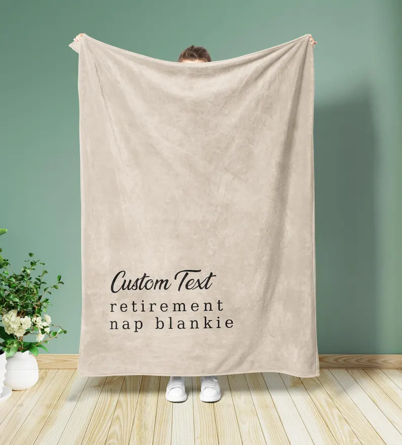 Retirement Nap Blanket, Retirement Blanket Gift, Grandma Gift, Home Decor, Bedding Decor, Nap Bla... | Etsy (Global)