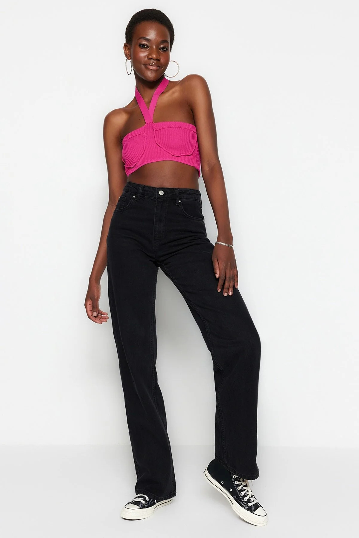 Trendyol Collection Jeans - Schwarz - Wide Leg | Trendyol DE