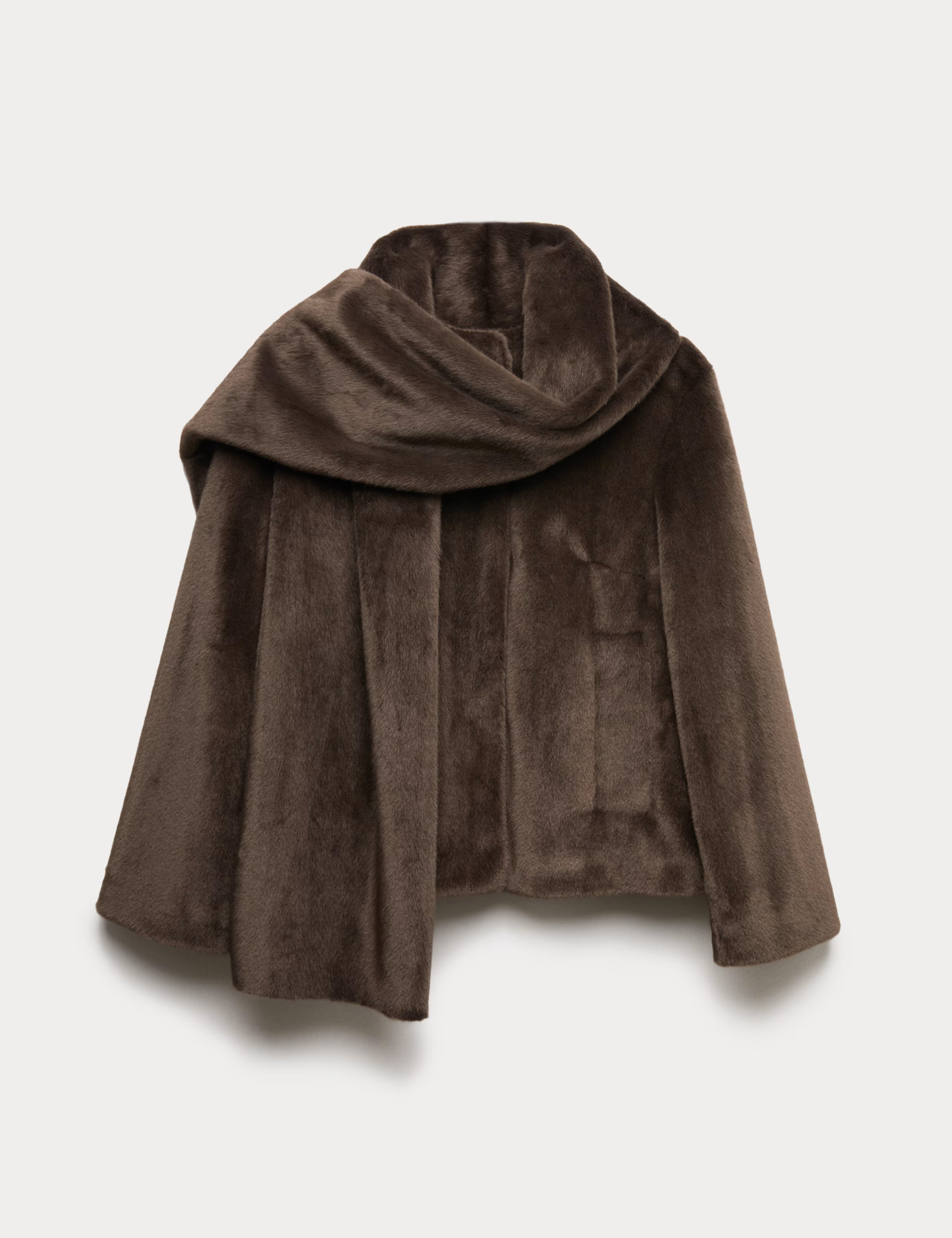 Faux Fur Detachable Scarf Coat | Marks & Spencer (UK)