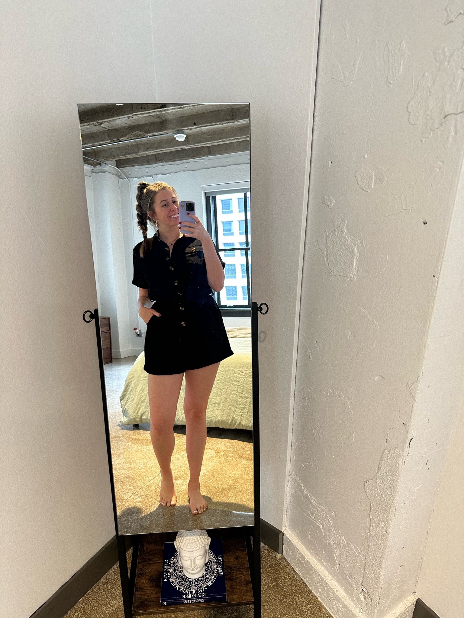 Super comfortable romper WITH pockets 🤩 This would be so cute with a brown bag or as I’m wearing it here, a casual, working from home fit 💻

#LTKworkwear #LTKunder50 #LTKstyletip