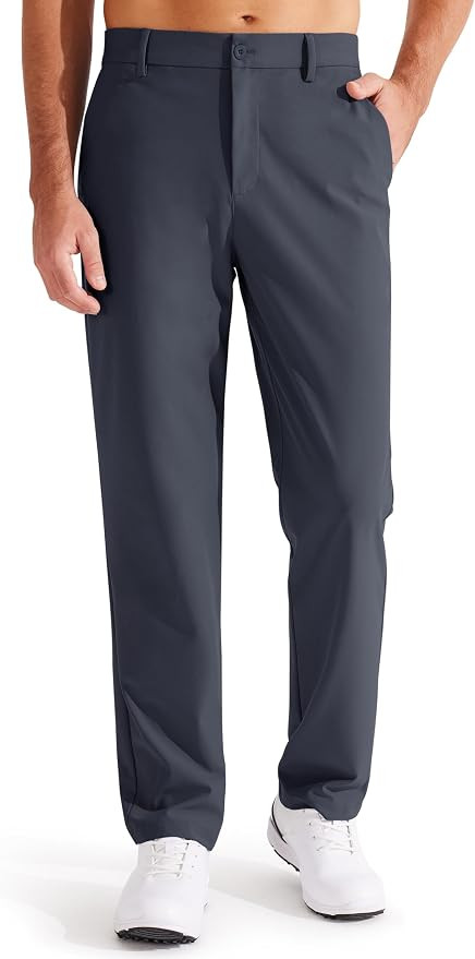 Libin Men's Golf Pants Classic Fit Flat Front Work Dress Pants 29" 31" 33" Stretch Casual Pants L... | Amazon (US)